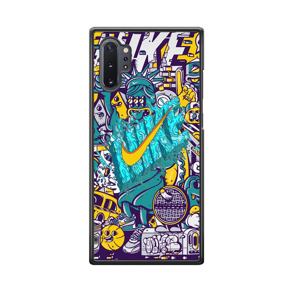 Nike Art of Freedom Samsung Galaxy Note 10 Plus Case-Rubber Black (2D Case)-Oxvistore