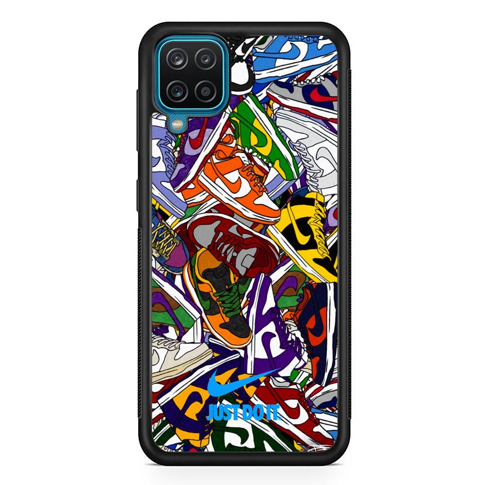 Nike Assembly of Pride Samsung Galaxy A12 Case-Rubber Black (2D Case)-Oxvistore
