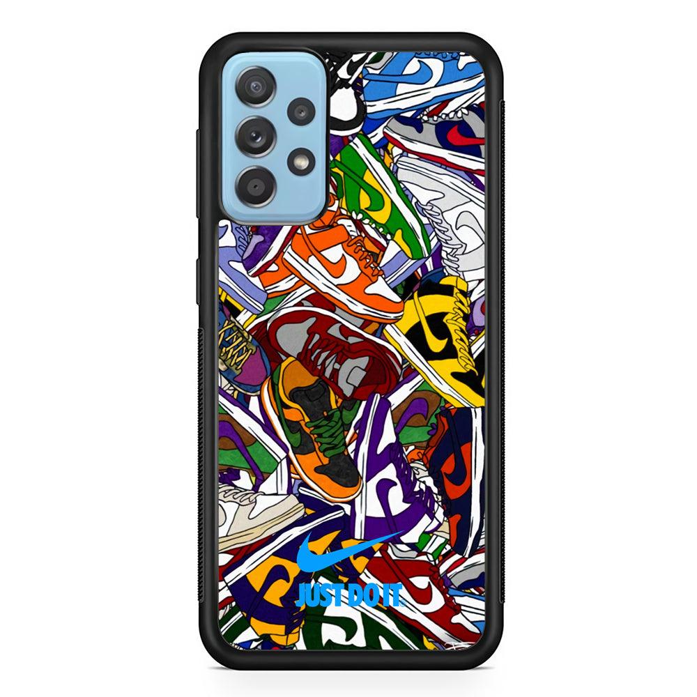 Nike Assembly of Pride Samsung Galaxy A52 Case-Rubber Black (2D Case)-Oxvistore