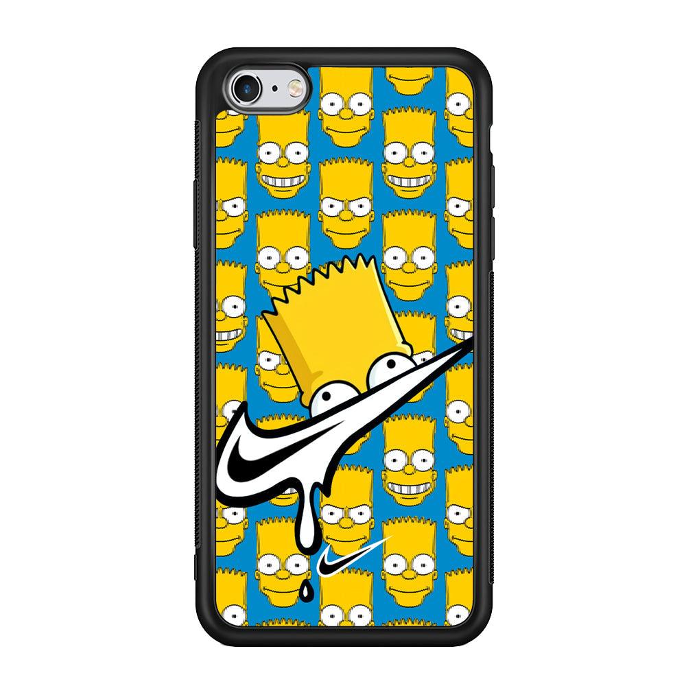 Nike Bart Vibes Face iPhone 6 Plus | 6s Plus Case-Rubber Black (2D Case)-Oxvistore