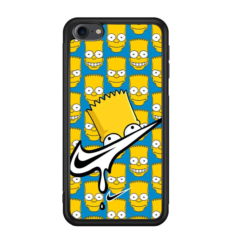 Nike Bart Vibes Face iPod Touch 6 Case-Rubber Black (2D Case)-Oxvistore