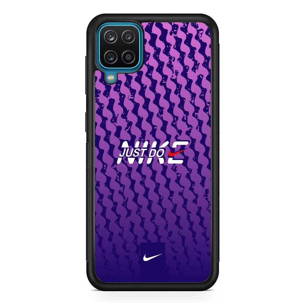 Nike Beast Mode Samsung Galaxy A12 Case-Rubber Black (2D Case)-Oxvistore