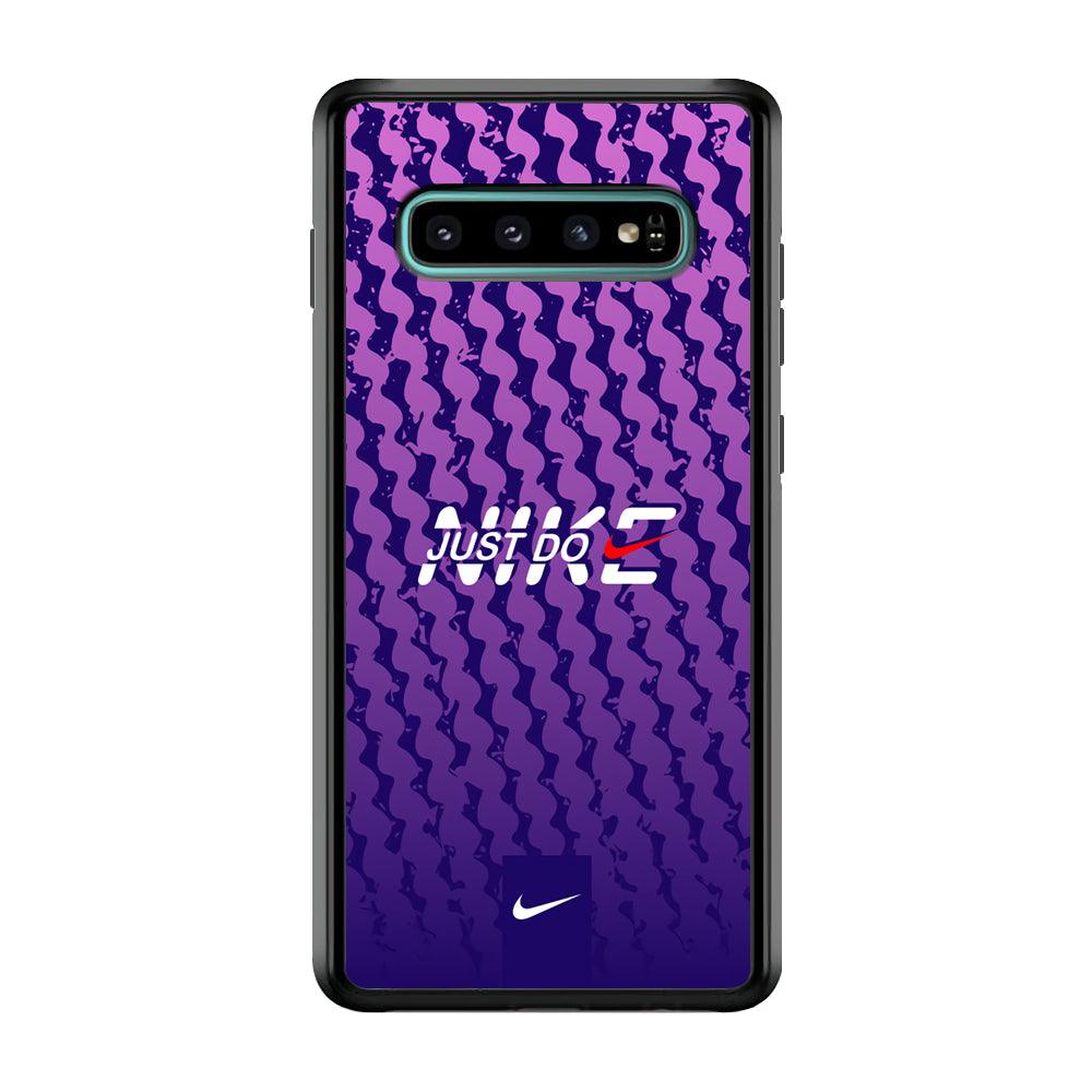 Nike Beast Mode Samsung Galaxy S10 Case-Rubber Black (2D Case)-Oxvistore