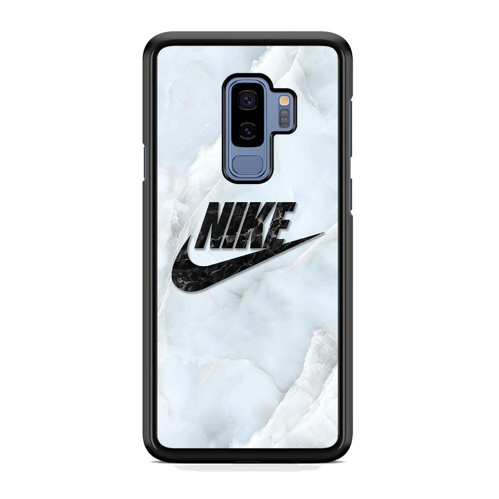 Nike Black Pearl on Shell Samsung Galaxy S9 Plus Case-Rubber Black (2D Case)-Oxvistore
