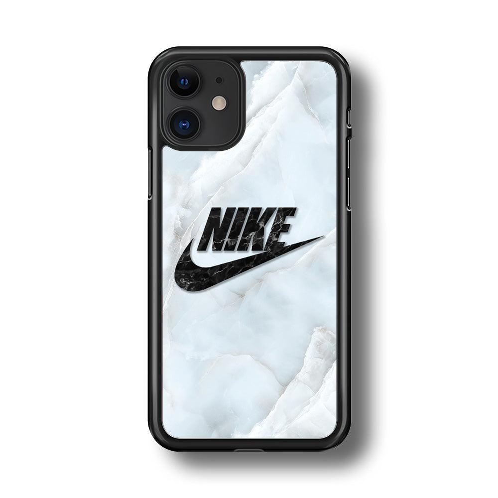 Nike Black Pearl on Shell iPhone 11 Case-Rubber Black (2D Case)-Oxvistore