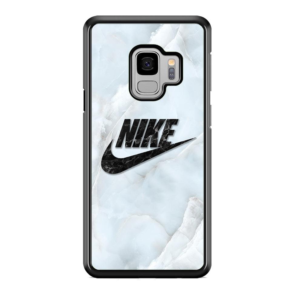 Nike Black Pearl on Shell Samsung Galaxy S9 Case-Rubber Black (2D Case)-Oxvistore