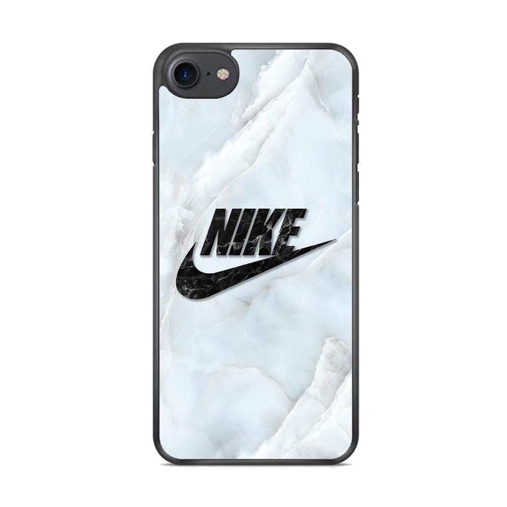 Nike Black Pearl on Shell iPhone 8 Case-Rubber Black (2D Case)-Oxvistore