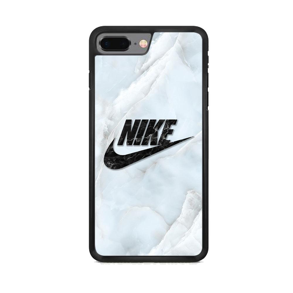 Nike Black Pearl on Shell iPhone 7 Plus Case-Rubber Black (2D Case)-Oxvistore
