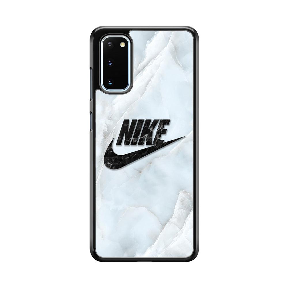 Nike Black Pearl on Shell Samsung Galaxy S20 Case-Rubber Black (2D Case)-Oxvistore