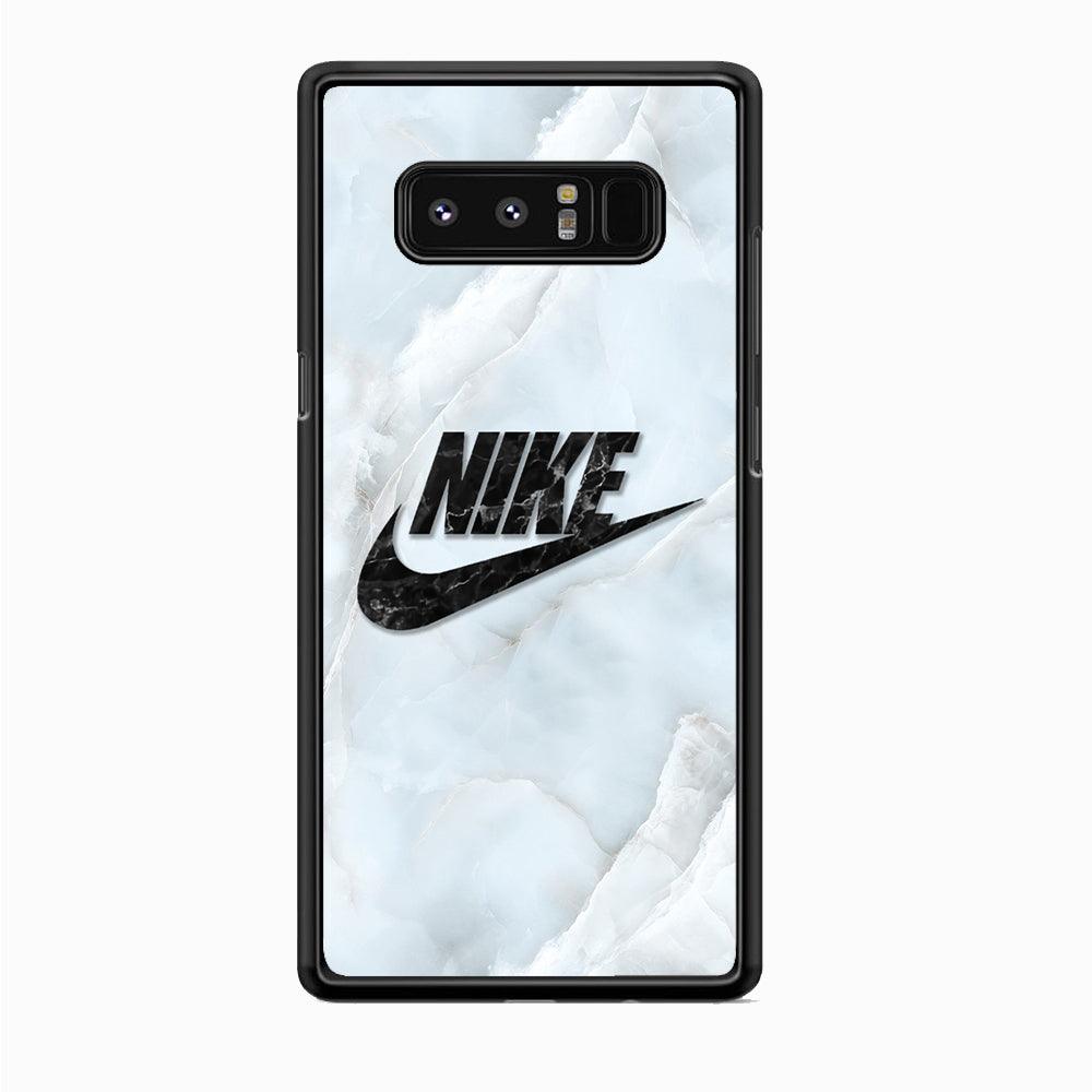 Nike Black Pearl on Shell Samsung Galaxy Note 8 Case-Rubber Black (2D Case)-Oxvistore