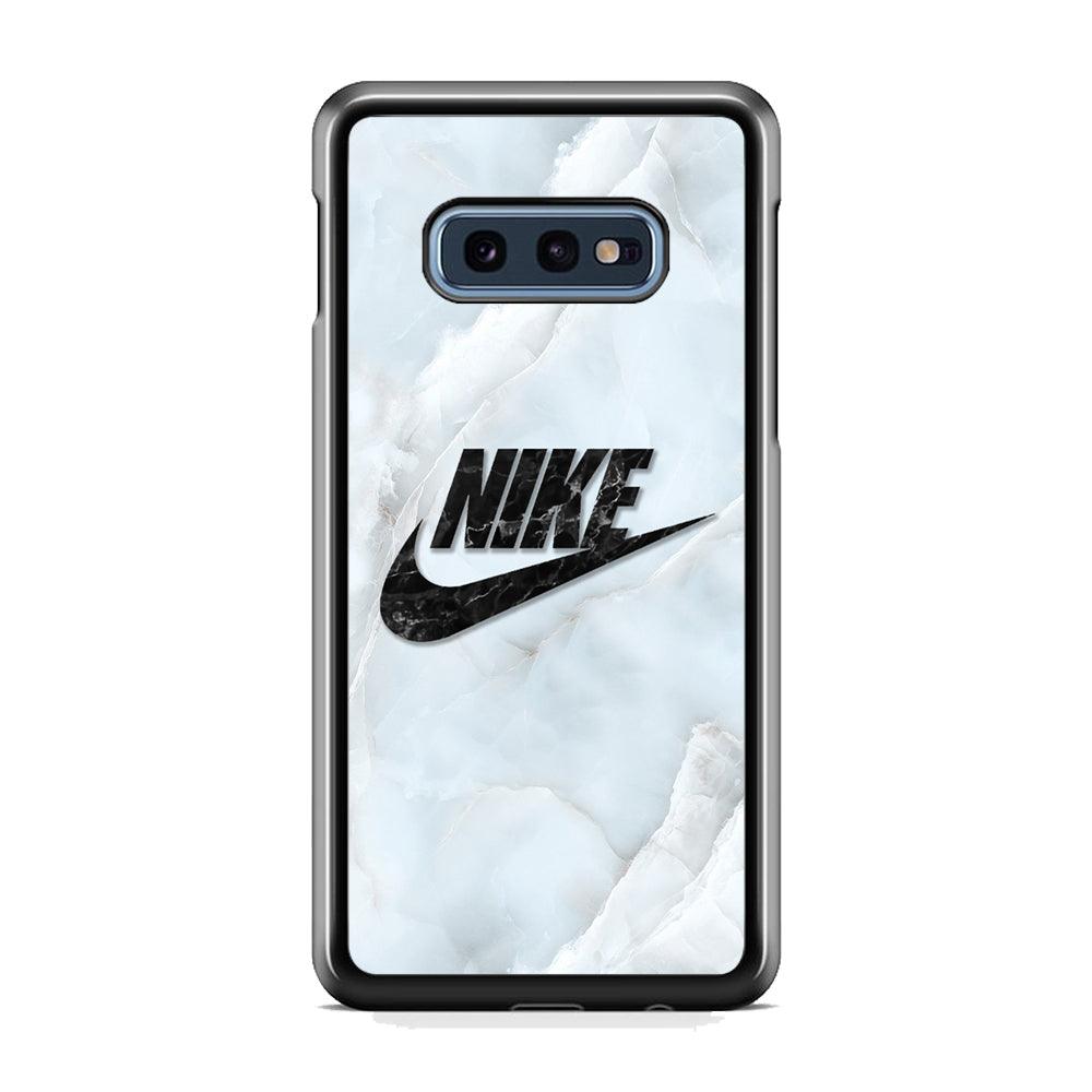 Nike Black Pearl on Shell Samsung Galaxy S10E Case-Rubber Black (2D Case)-Oxvistore