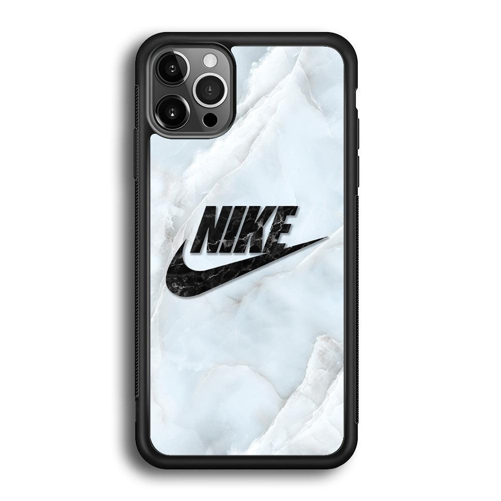 Nike Black Pearl on Shell iPhone 12 Pro Max Case-Rubber Black (2D Case)-Oxvistore