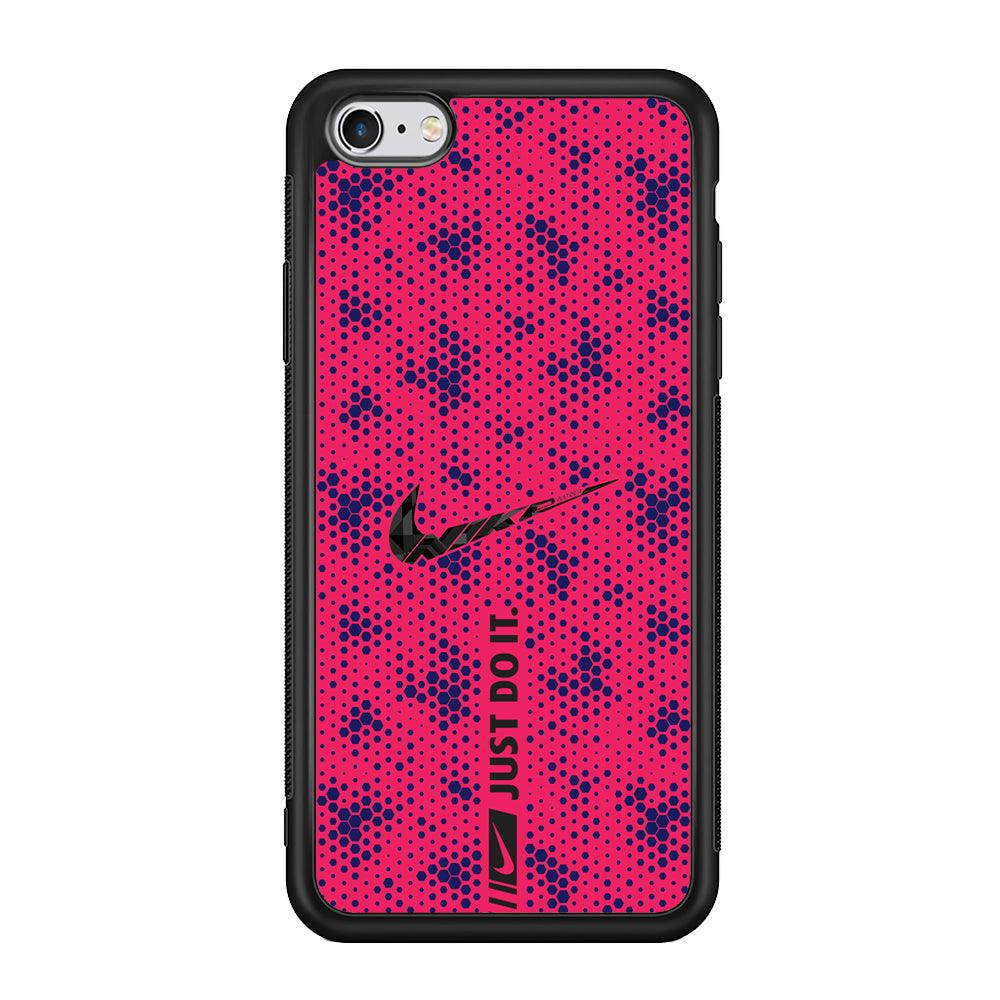 Nike Blue Honeycomb iPhone 6 Plus | 6s Plus Case-Rubber Black (2D Case)-Oxvistore