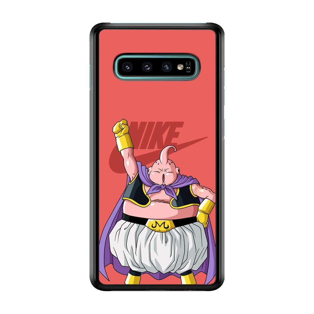 Nike Boo Pink Samsung Galaxy S10 Plus Case-Rubber Black (2D Case)-Oxvistore