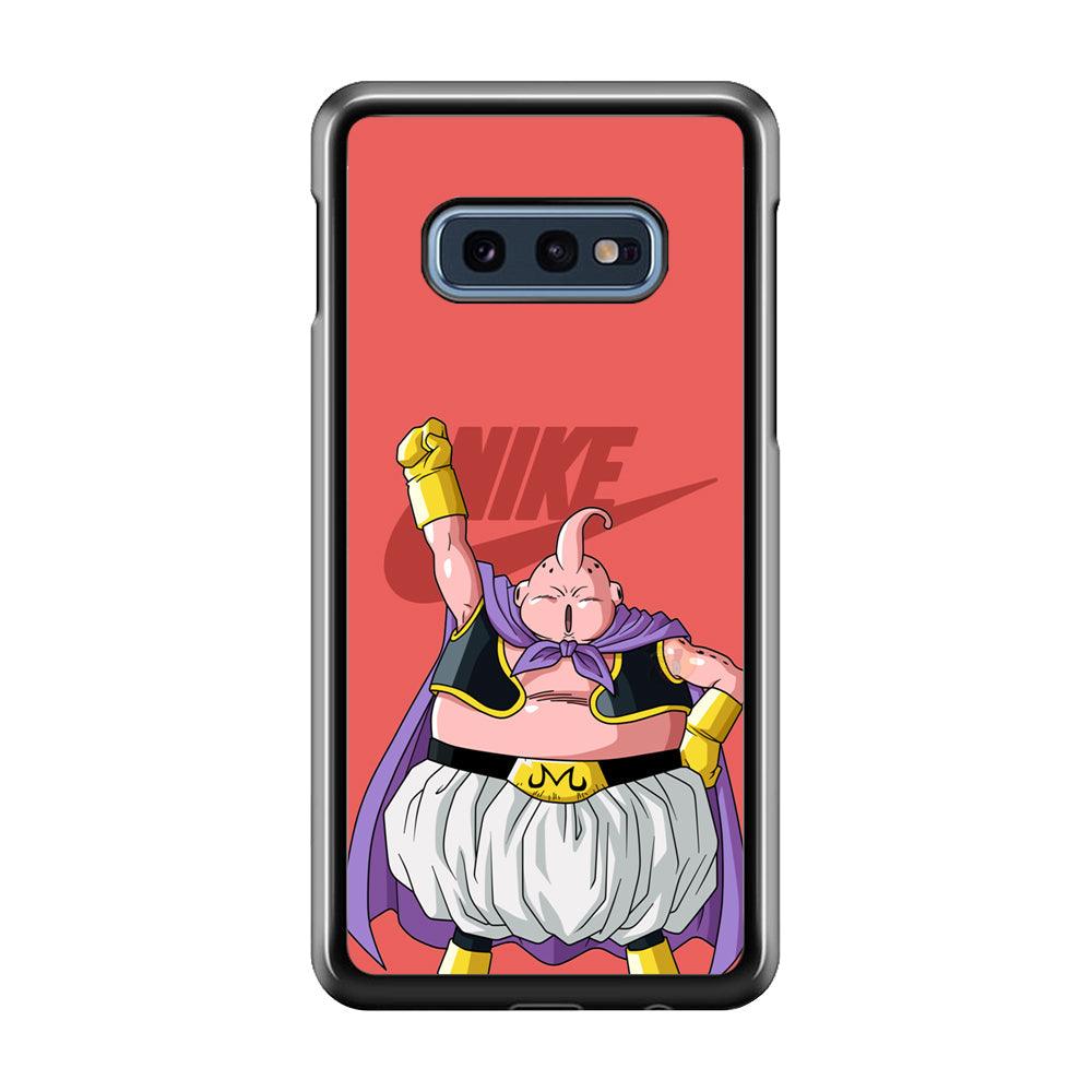 Nike Boo Pink Samsung Galaxy S10E Case-Rubber Black (2D Case)-Oxvistore