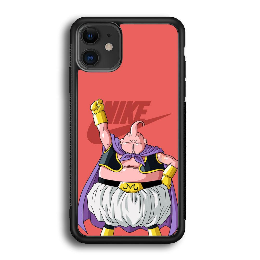 Nike Boo Pink iPhone 12 Case-Rubber Black (2D Case)-Oxvistore