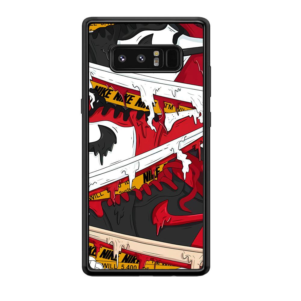 Nike Break The Limit Samsung Galaxy Note 8 Case-Rubber Black (2D Case)-Oxvistore