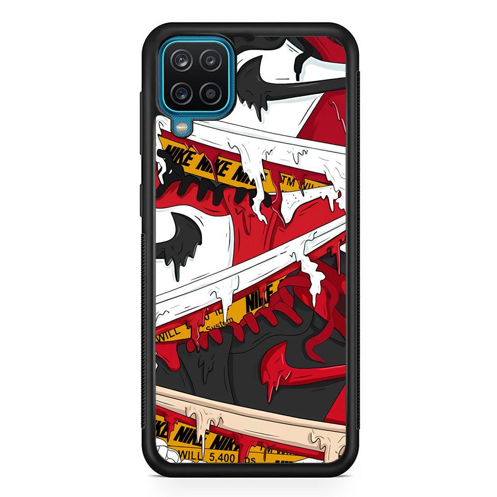 Nike Break The Limit Samsung Galaxy A12 Case-Rubber Black (2D Case)-Oxvistore