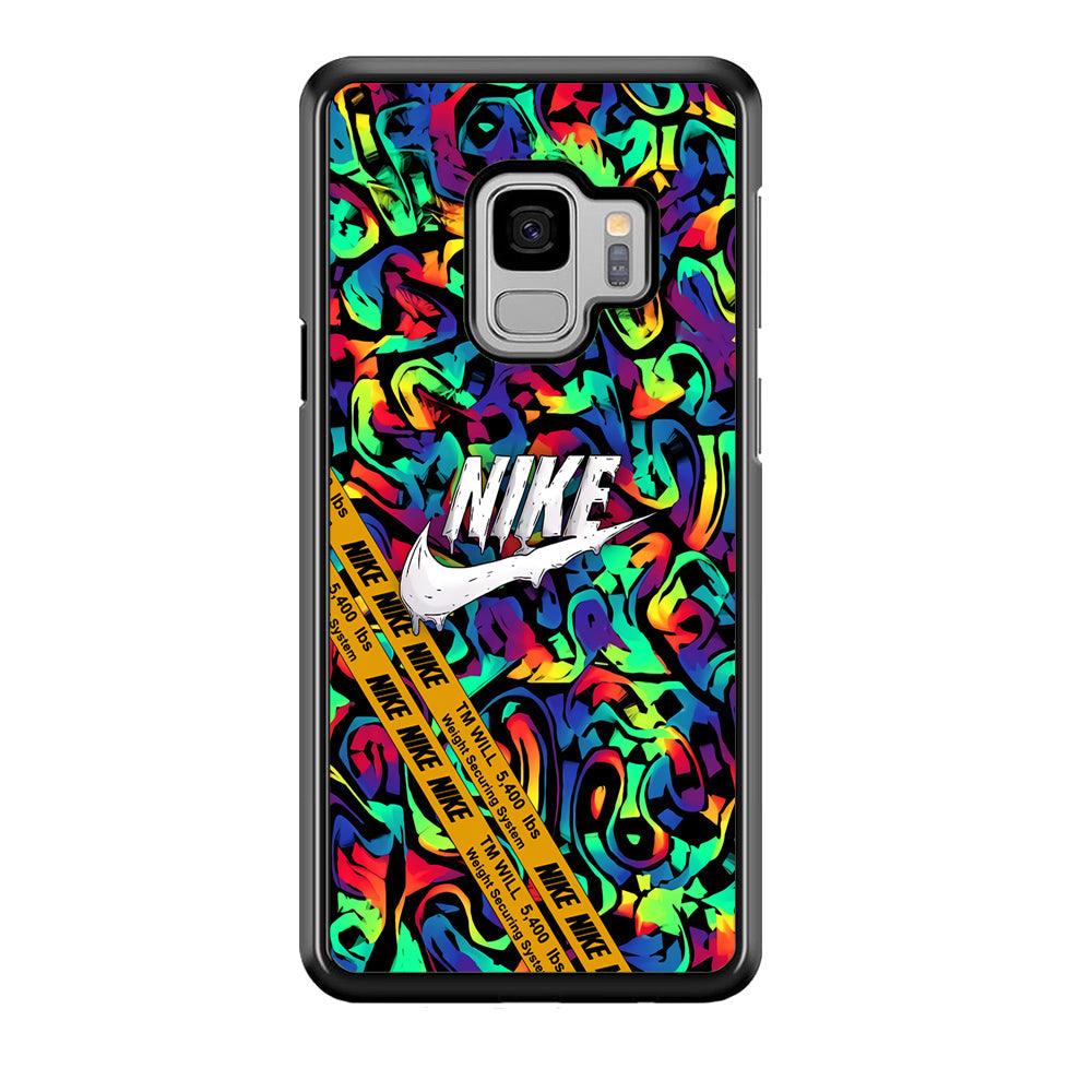 Nike Brushing The Canvas Samsung Galaxy S9 Case-Rubber Black (2D Case)-Oxvistore
