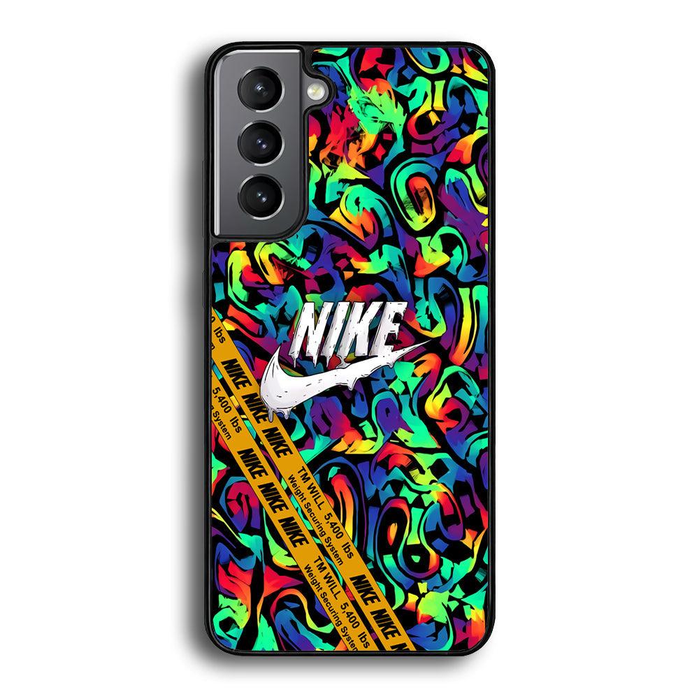 Nike Brushing The Canvas Samsung Galaxy S22 Case-Rubber Black (2D Case)-Oxvistore