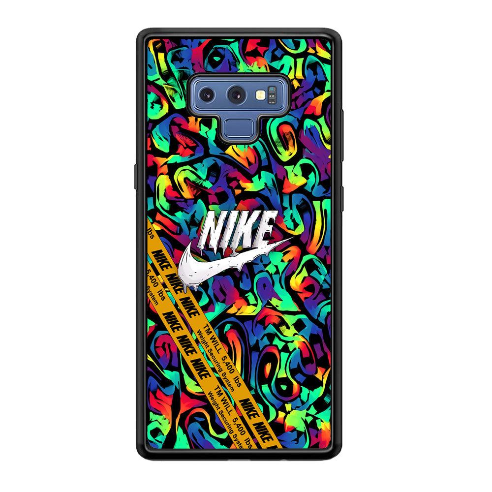 Nike Brushing The Canvas Samsung Galaxy Note 9 Case-Rubber Black (2D Case)-Oxvistore