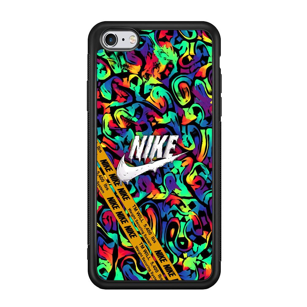 Nike Brushing The Canvas iPhone 6 Plus | 6s Plus Case-Rubber Black (2D Case)-Oxvistore