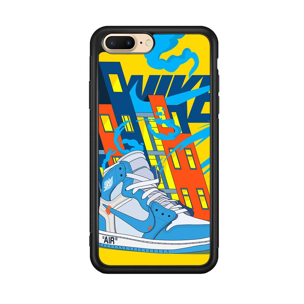Nike Building of Style iPhone 7 Plus Case-Rubber Black (2D Case)-Oxvistore