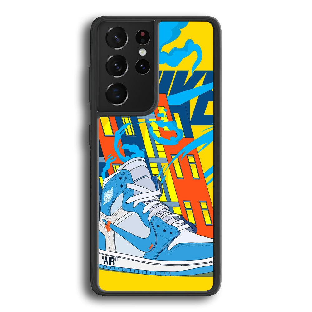 Nike Building of Style Samsung Galaxy S24 Ultra Case-Rubber Black (2D Case)-Oxvistore