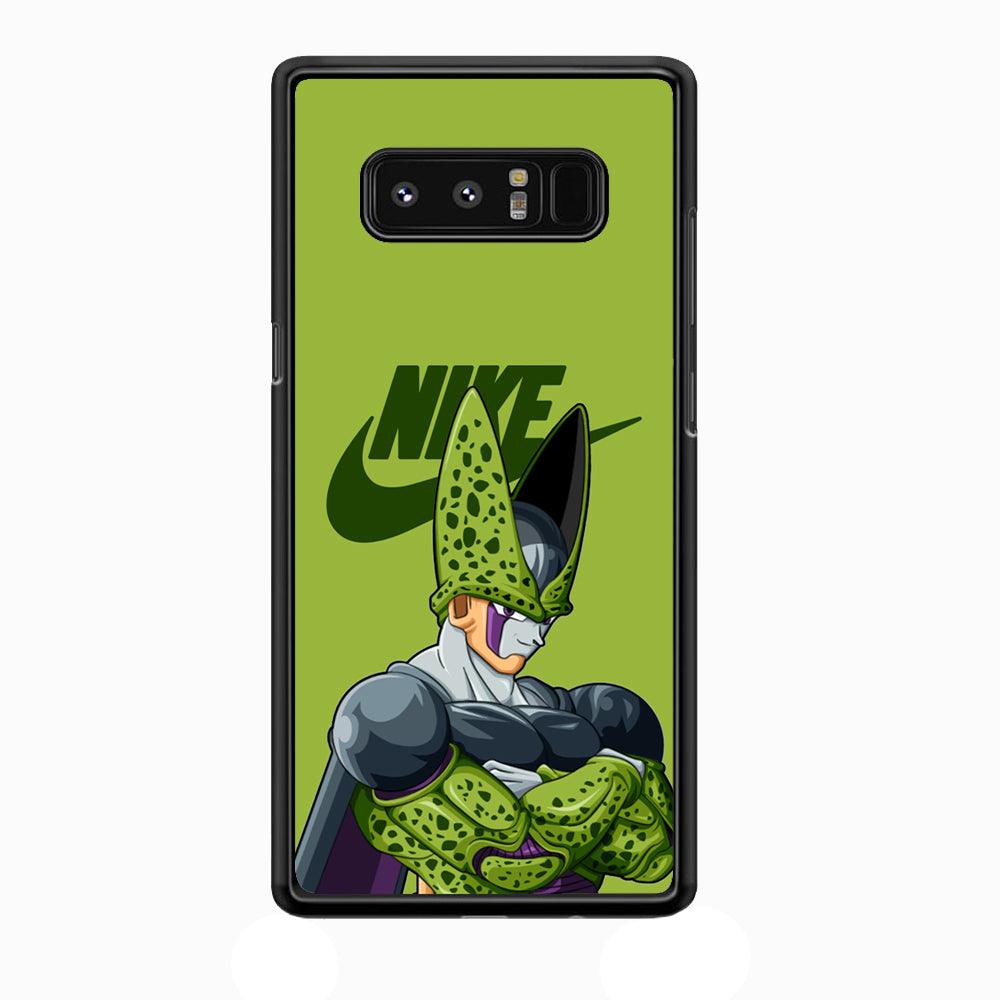 Nike Cell Green Samsung Galaxy Note 8 Case-Rubber Black (2D Case)-Oxvistore
