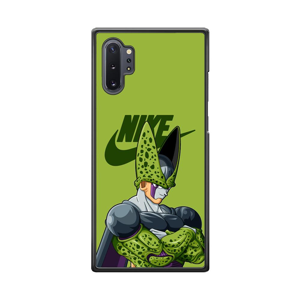 Nike Cell Green Samsung Galaxy Note 10 Plus Case-Rubber Black (2D Case)-Oxvistore