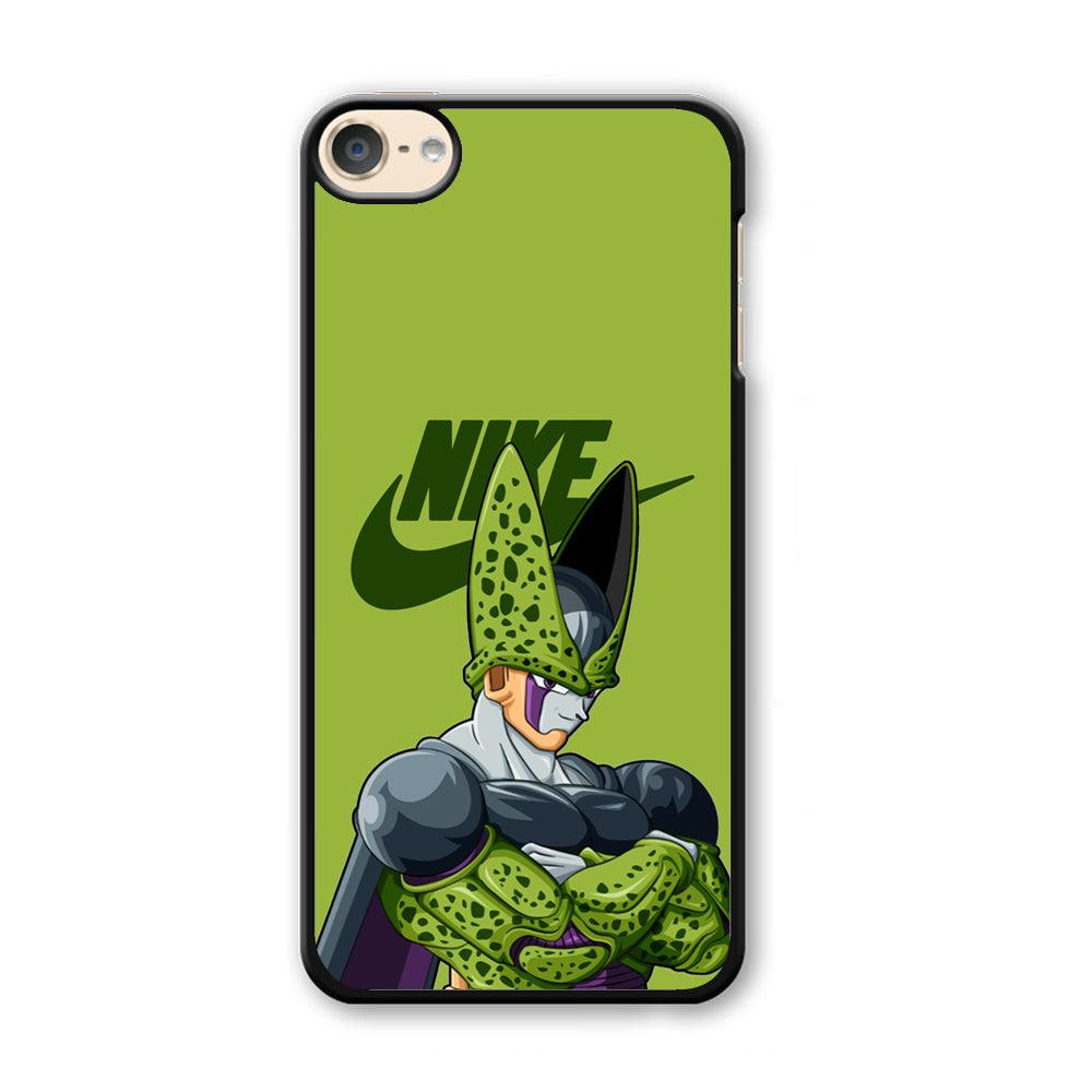 Nike Cell Green iPod Touch 6 Case-Plastic Black (2D Case)-Oxvistore