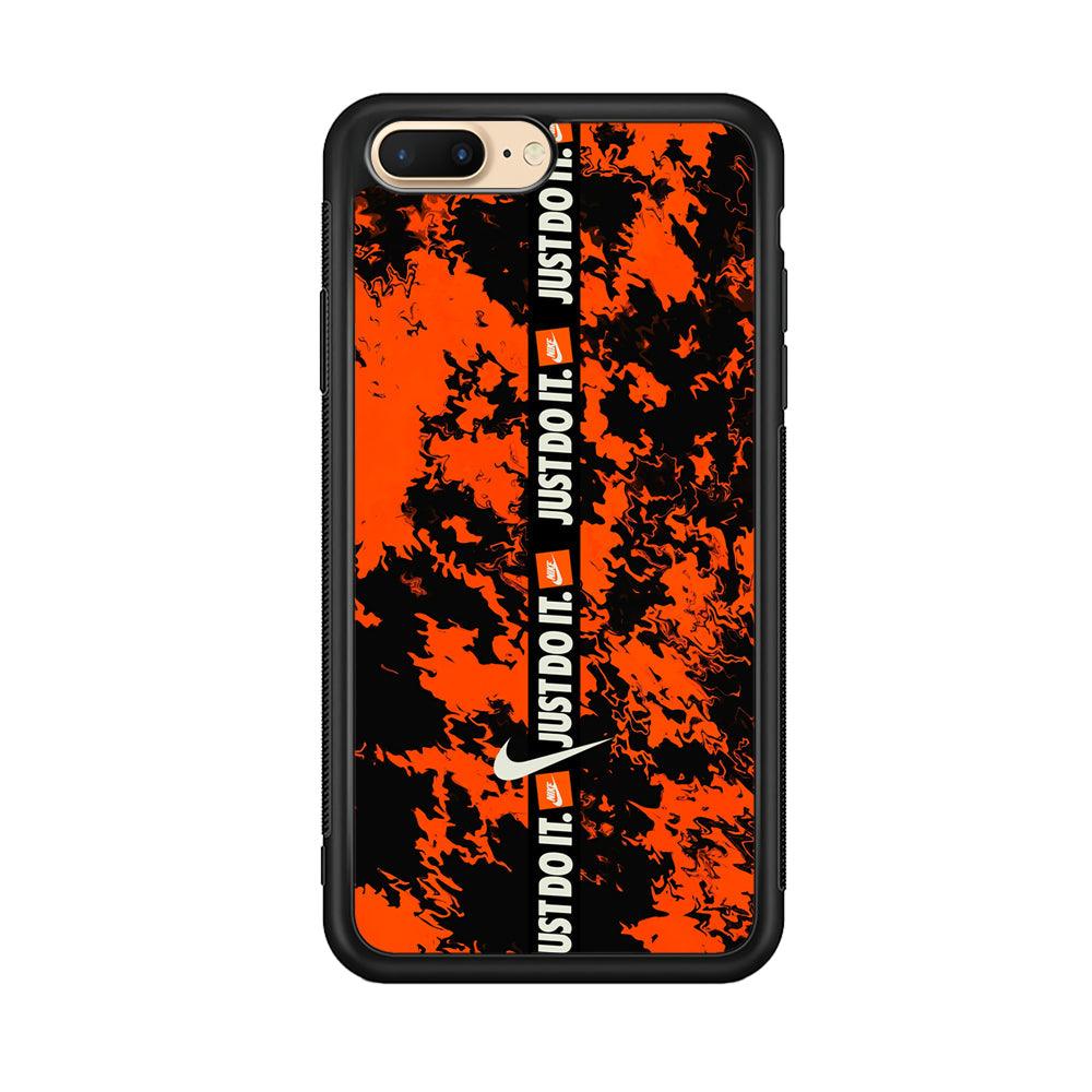 Nike Center of Alteration iPhone 8 Plus Case-Rubber Black (2D Case)-Oxvistore