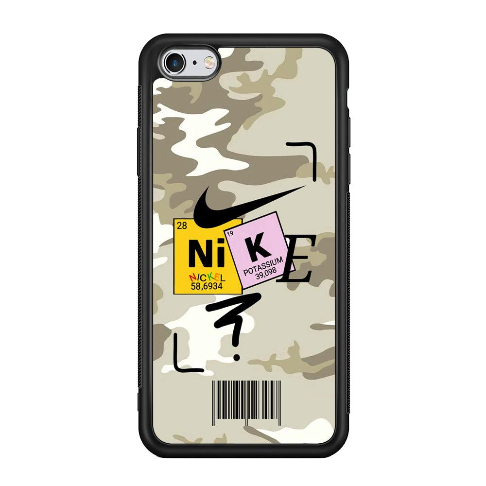 Nike Chemical Formula iPhone 6 Plus | 6s Plus Case-Rubber Black (2D Case)-Oxvistore