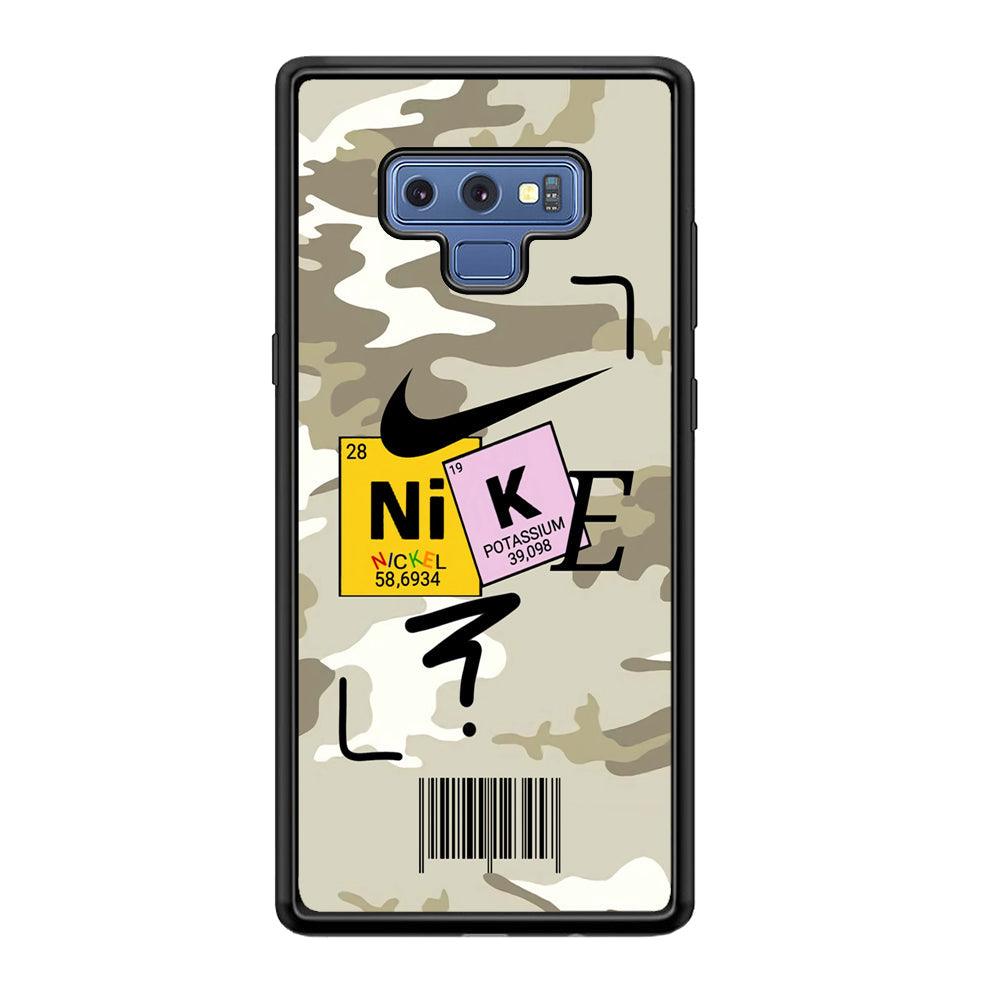 Nike Chemical Formula Samsung Galaxy Note 9 Case-Rubber Black (2D Case)-Oxvistore