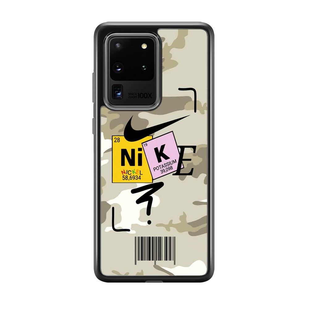 Nike Chemical Formula Samsung Galaxy S20 Ultra Case-Rubber Black (2D Case)-Oxvistore
