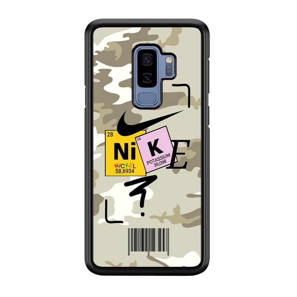 Nike Chemical Formula Samsung Galaxy S9 Plus Case-Rubber Black (2D Case)-Oxvistore