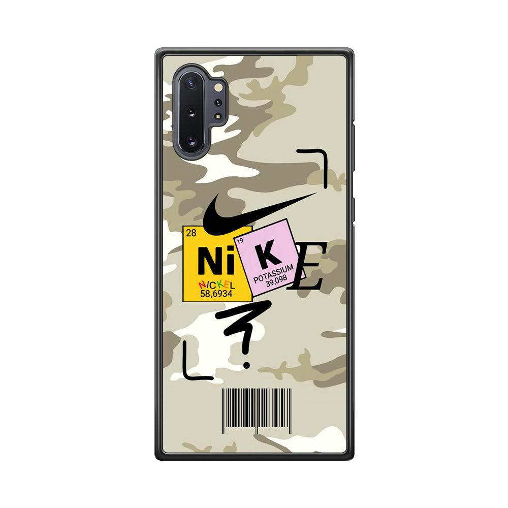 Nike Chemical Formula Samsung Galaxy Note 10 Plus Case-Rubber Black (2D Case)-Oxvistore