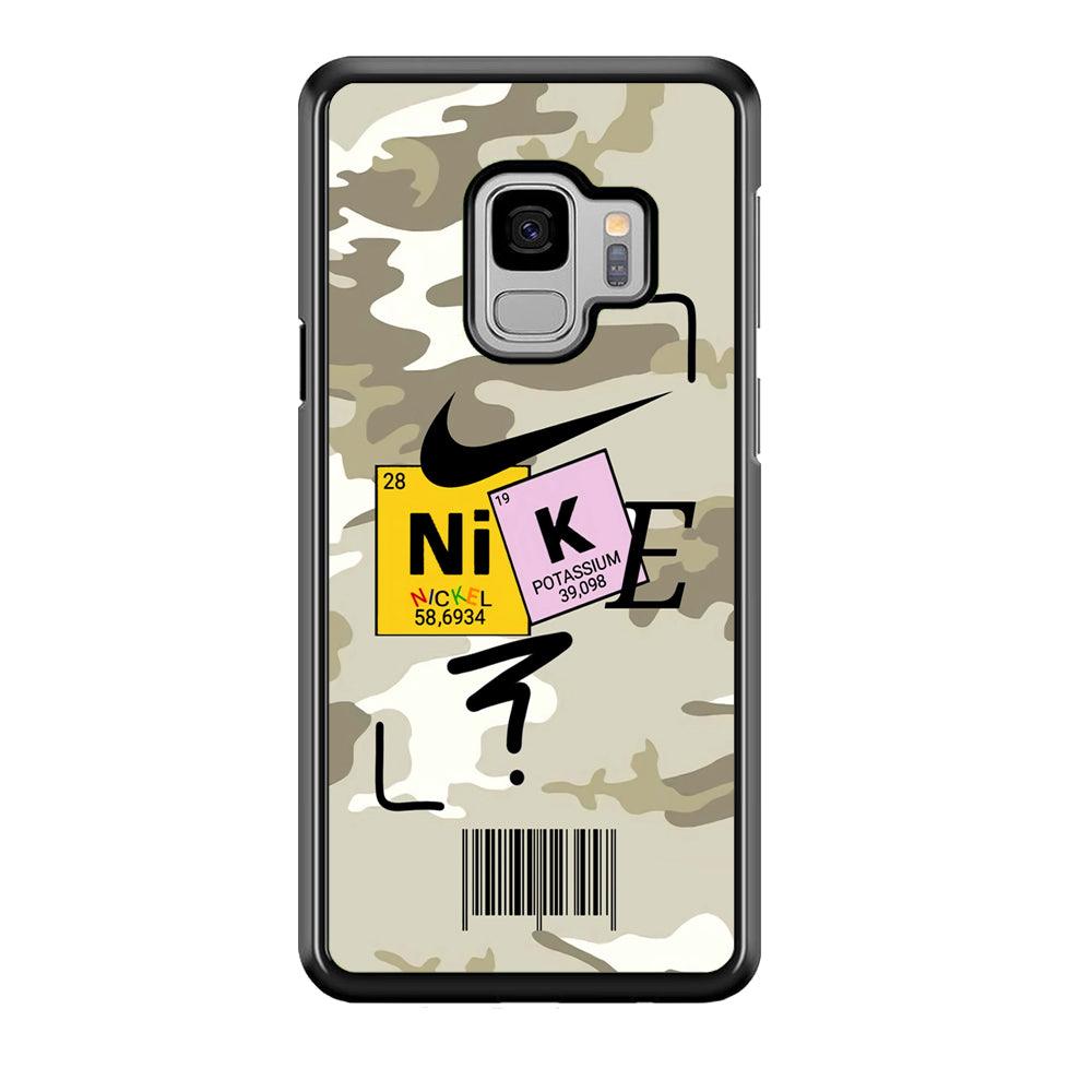 Nike Chemical Formula Samsung Galaxy S9 Case-Rubber Black (2D Case)-Oxvistore
