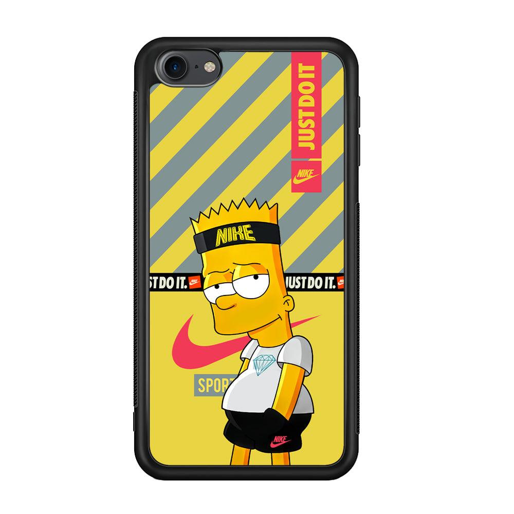 Nike Chill Bart iPod Touch 6 Case-Rubber Black (2D Case)-Oxvistore