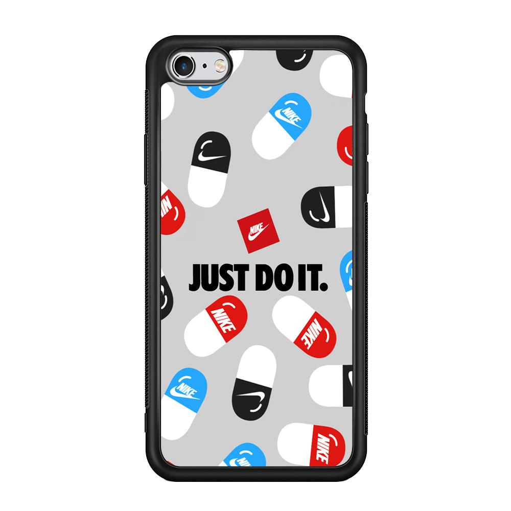 Nike Chill Pill Patern iPhone 6 Plus | 6s Plus Case-Rubber Black (2D Case)-Oxvistore