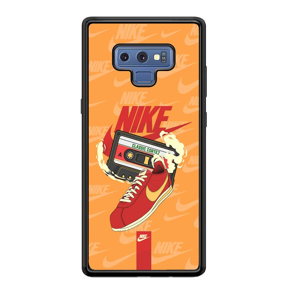 Nike Classic Stride Samsung Galaxy Note 9 Case-Rubber Black (2D Case)-Oxvistore