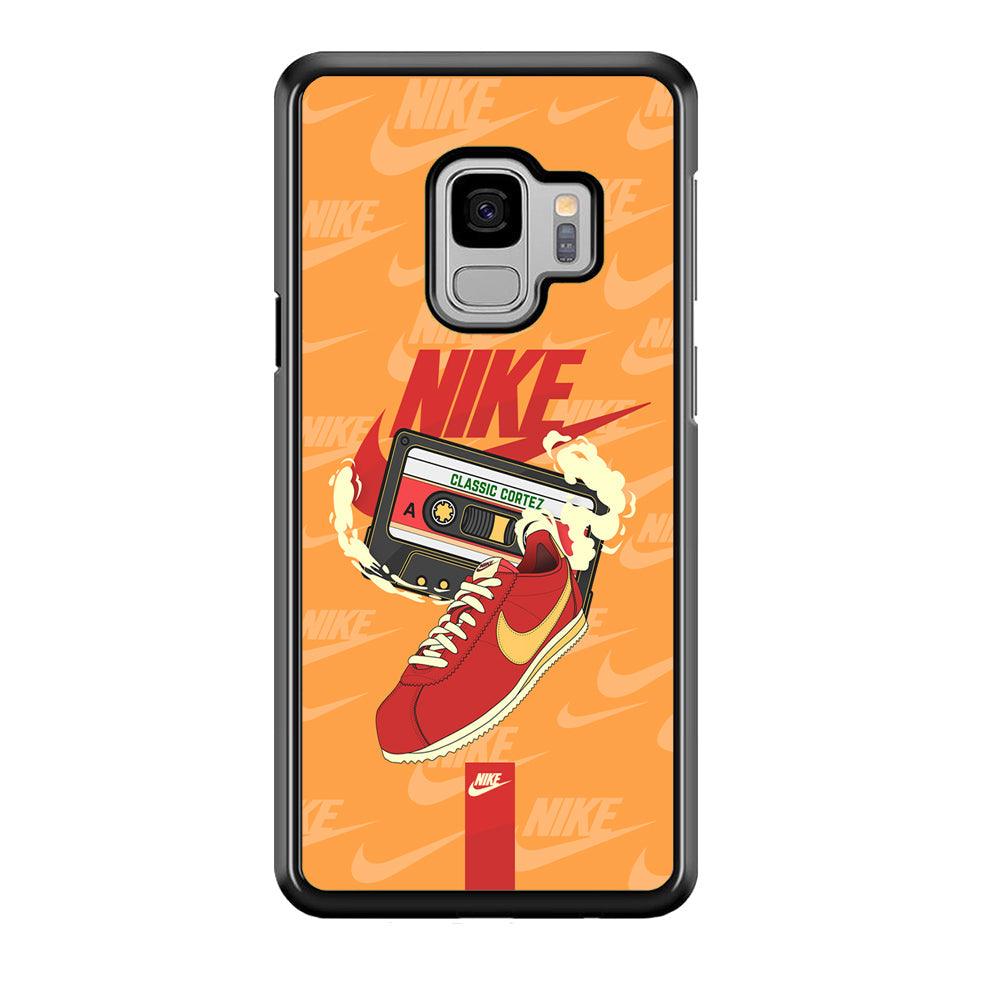 Nike Classic Stride Samsung Galaxy S9 Case-Rubber Black (2D Case)-Oxvistore