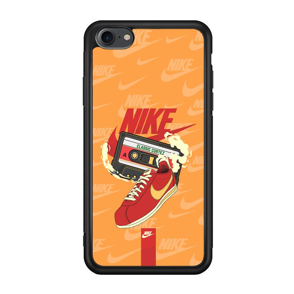 Nike Classic Stride iPhone 7 Case-Rubber Black (2D Case)-Oxvistore