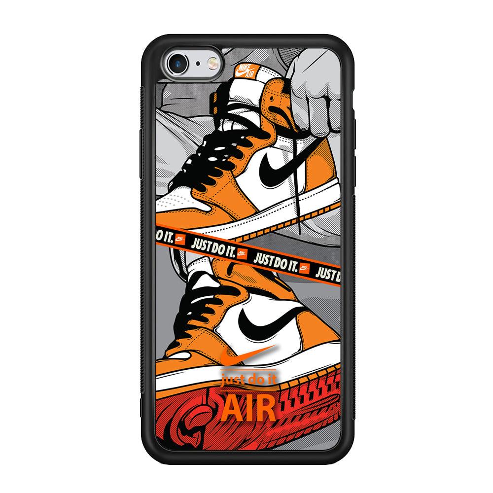 Nike Close Up The Sneaker iPhone 6 Plus | 6s Plus Case-Rubber Black (2D Case)-Oxvistore