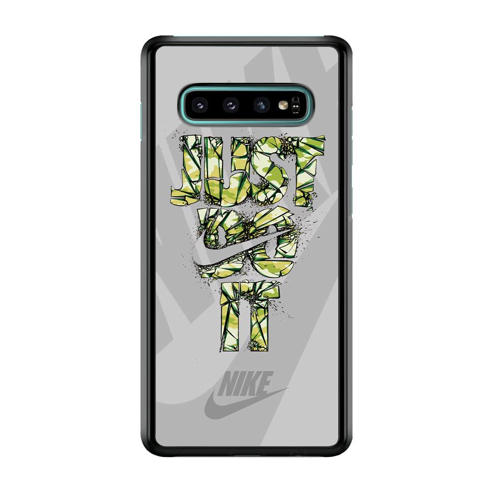 Nike Concrete Ability Samsung Galaxy S10 Case-Rubber Black (2D Case)-Oxvistore
