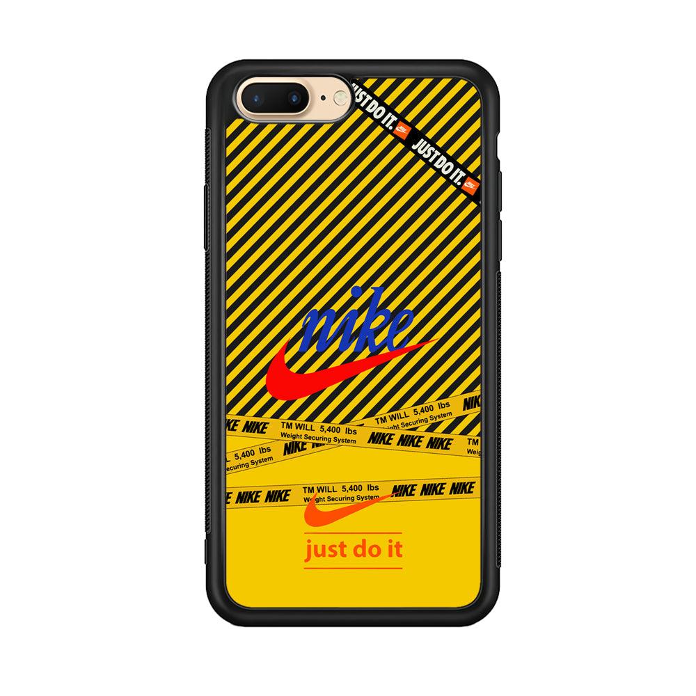 Nike Early Warning System iPhone 8 Plus Case-Rubber Black (2D Case)-Oxvistore