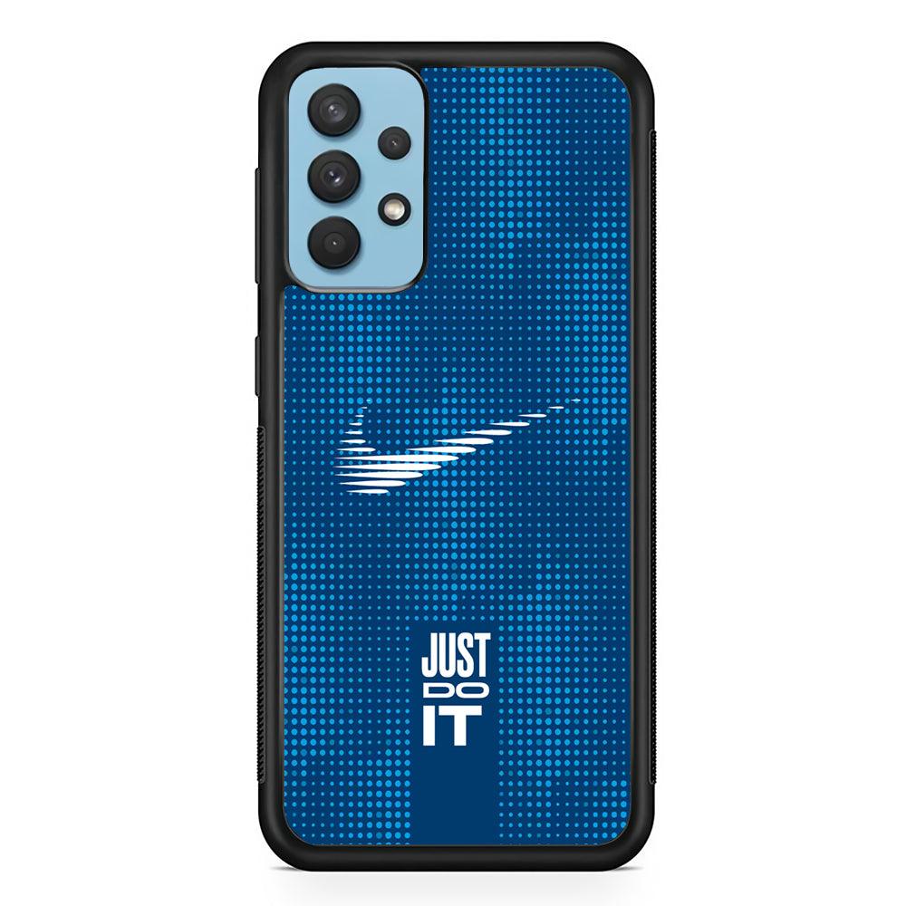 Nike Fast and Precise Samsung Galaxy A32 Case-Rubber Black (2D Case)-Oxvistore
