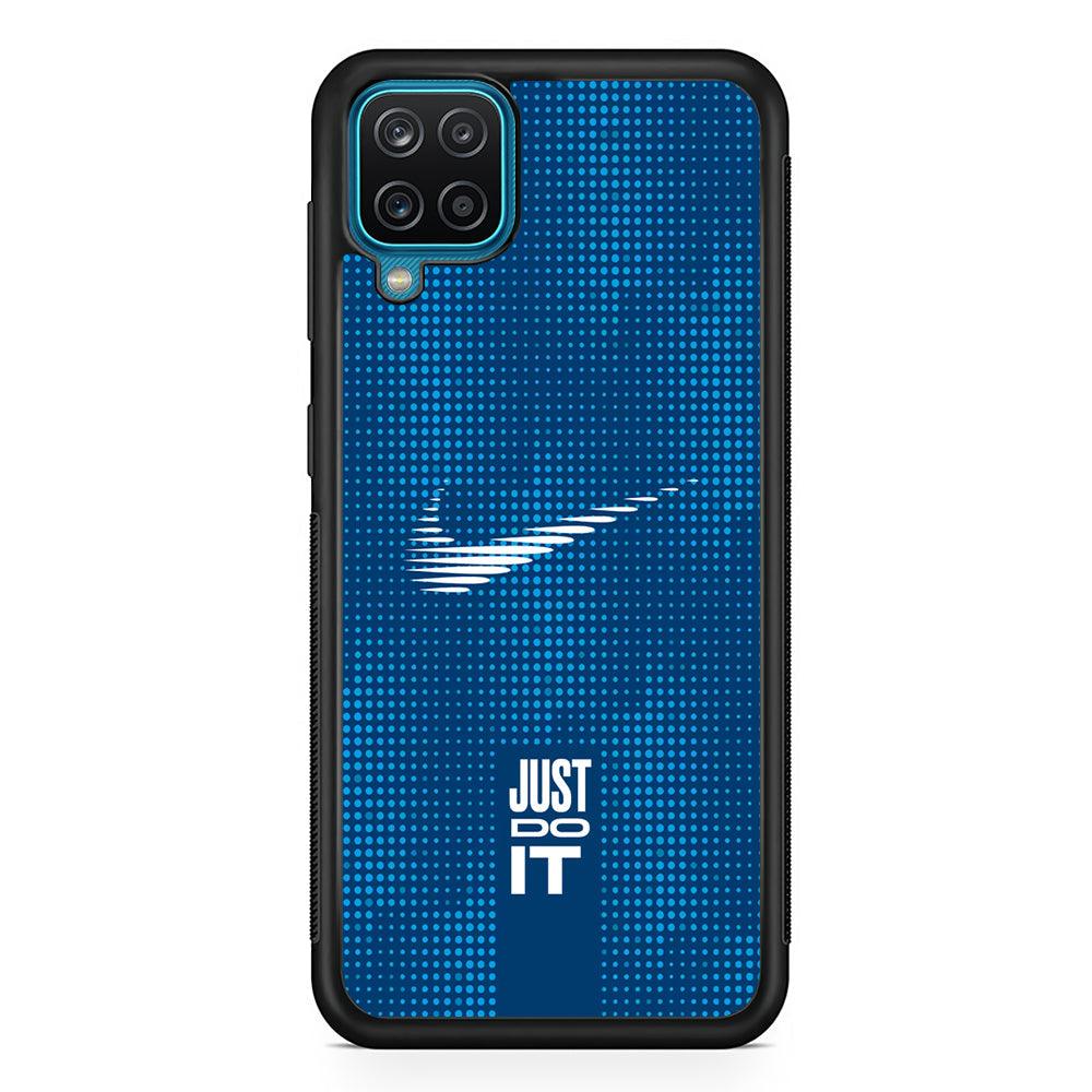 Nike Fast and Precise Samsung Galaxy A12 Case-Rubber Black (2D Case)-Oxvistore