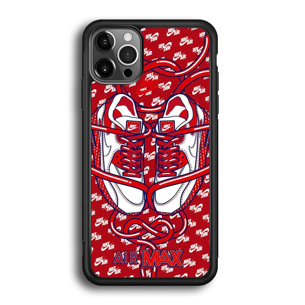 Nike Filled Up The Passion iPhone 12 Pro Case-Rubber Black (2D Case)-Oxvistore