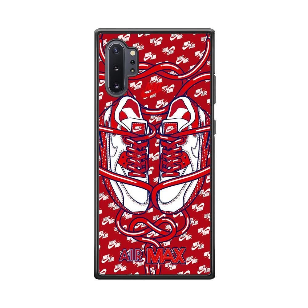Nike Filled Up The Passion Samsung Galaxy Note 10 Plus Case-Rubber Black (2D Case)-Oxvistore